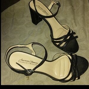 Badgley Mischka Black Strappy Heels